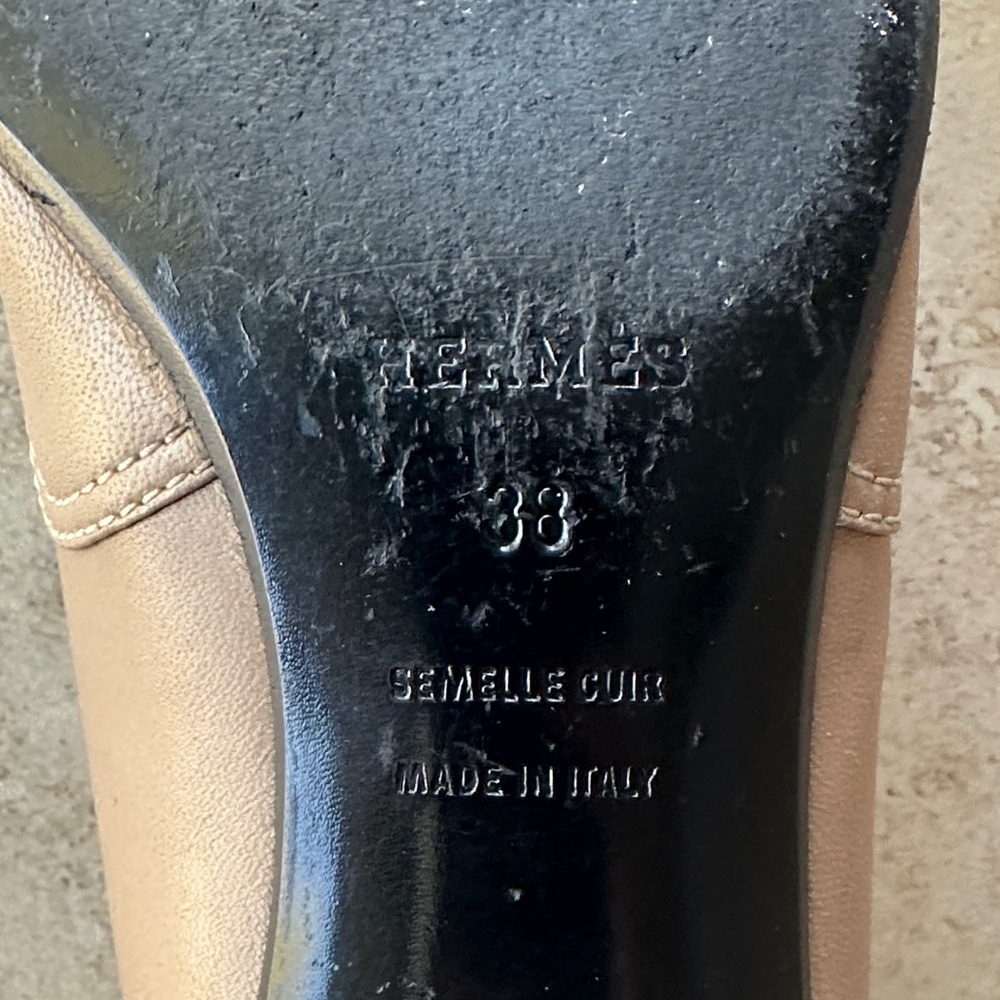 Hermes Tan Women's Loafers - Picture 4 of 7